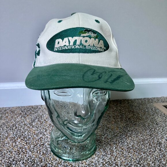 Daytona International Speedway NASCAR Driver Autographed Hat Baseball Cap - Picture 1 of 7